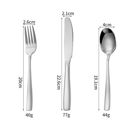Hive Mind Flatware Assortment Set Spoons Forks Set of 4 2 Curry Salad Soup Spoons Dishwasher Safe (6 Pack)