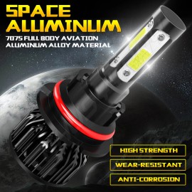 CHUSYYRAY For 2005-2019 Nissan Frontier 4x High&Low Beam LED Headlight + Fog Light Bulbs