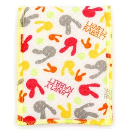 Akasuri Towel Exfoliating Body Sponge, Inflatable, Easy to Grip, Entangles the Body, Air Cushion, Soft, Soft Type, Orange, Made in Korea