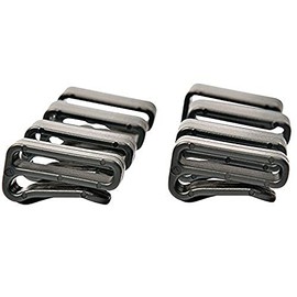 MSR Standard Strap Keeper Clips (8 Pack), Black