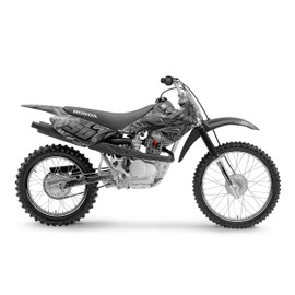 Kalair GFX Graphics Kit for Honda CRF80 (2004-2010) SNAGGED Series Smoke 09 Mil - Dirt Bike Custom Racing Graphics Decals Stickers Kit, no-Plastics