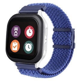 Wellfit Stretchy Braided Gizmo Watch Band Replacement - Magnetic Buckle, Adjustable Length, Breathable, Quick Release Spring Bars