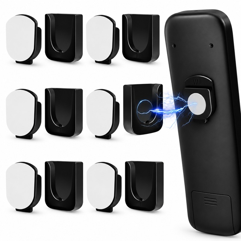 Magnetic Remote Control Holder for Wall Storage – Self-Adhesive, No-Drill