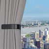 Groleca 4 Pack Modern Curtain Holdbacks Solid Aluminum U Shaped