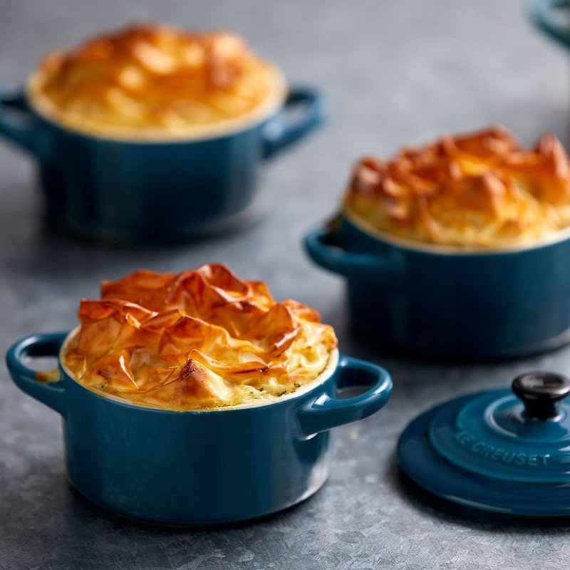 Le Creuset Stoneware Petite Round Casserole, 0.25 L, Deep Teal,