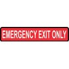 StickerTalk Emergency Exit Only Vinyl Sticker, 10 inches by 2