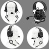 HEARFALCOM Dual Communication COMTA III Tactical Headset with PTT Adapters