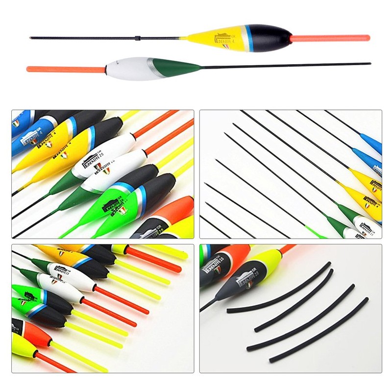 Fishing Floats Set, 10 Pieces Fishing Floats Bobbers Colourful Fish