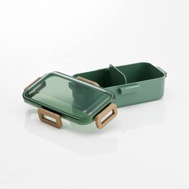 Skater PFLB6AG-A Lunch Box, Sage Green, 18.9 fl oz (530 ml), Antibacterial, Fluffy, Dome-Shaped Lid, For Women, Made in Japan