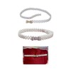 [§Bg3] Belt Fastening Pearl Webbing Yukata Pearl Obi Decoration String