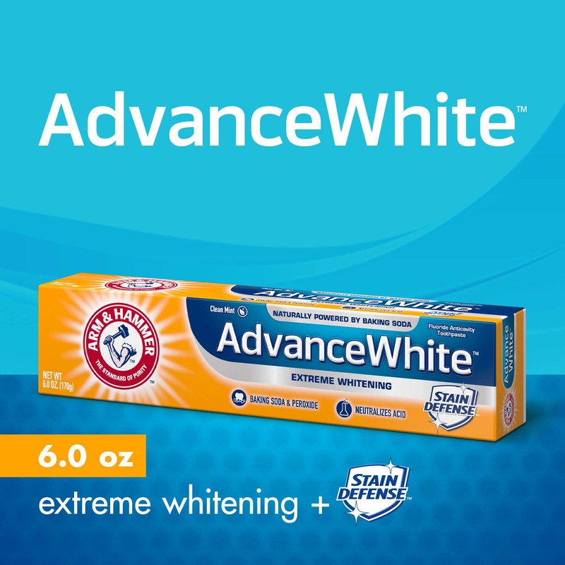 ARM & HAMMER Advanced White Extreme Whitening Toothpaste, TWIN PACK