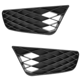 BXZ Front Bumper Insert Outer Grille Fog Light Lamp Cover Bezel Pair For 2009 2010 2011 Honda Civic(Not For 2DR)