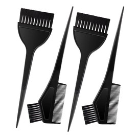 AWAVM 4pcs Hair Dye Set Black Hair Dye Brush and Comb Wide Hair Dye Brush for Hair Dyeing Home Salon