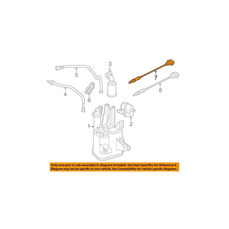 Volkswagen OEM Oxygen Sensor fits Jetta Beetle,Passat with 1.8 Engine