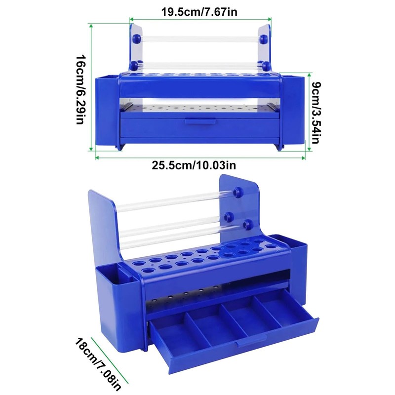 Screwdriver Case, Storage Tool Box with Drawer, 26 Holes, Multi-Functional
