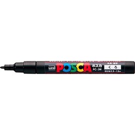 uni 水性顔料マーカー ユニポスカ細字 黒 PC3M.24