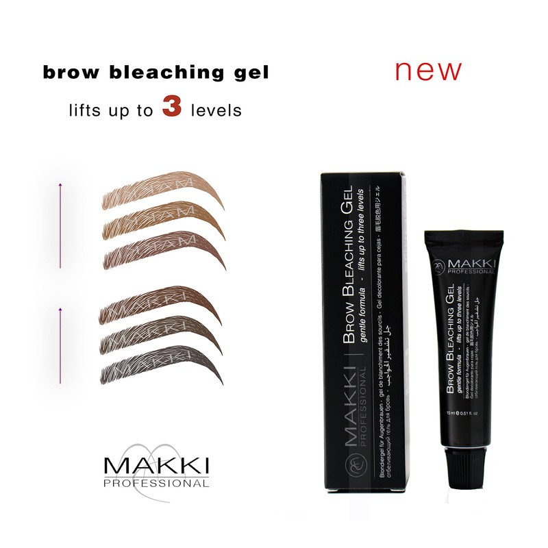 Brow Bleaching Gel for brow colour lightening up to 3