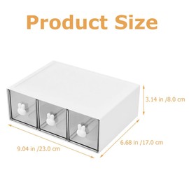 Multi-drawer Organizer/Stationary Organizer,Drink Packet Storage Pod Box & Makeup Storage Case,Rabbit Handle Desk Organizer for Office Supplies, Makeup Items, Study Table Accessories