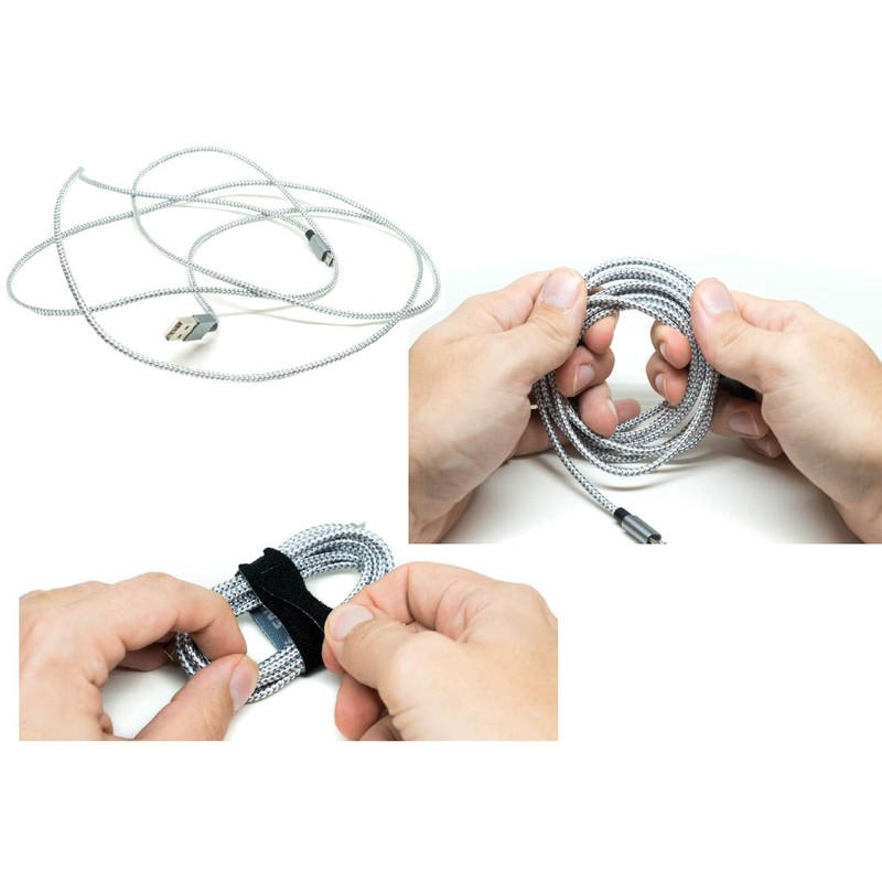 Reusable Cinch Straps 12 Pack, Multipurpose Quality Hook and Loop