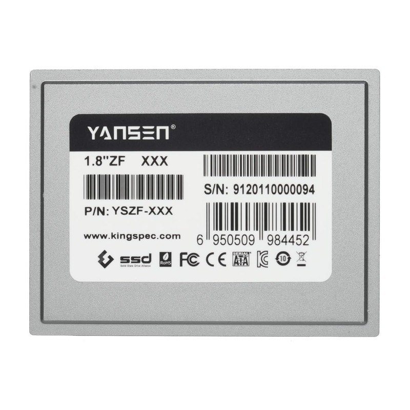128 GB KingSpec 1,8 ZIF 40 pines de estado sólido