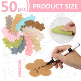 gisgfim 50Pcs Multicolor Spot Markers Carpet Floor Spots Markers Flower-Shape Standing Dot Flexible Carpet Dots for Classroom Decorations for Elementary School Preschool Kindergarten Supplies