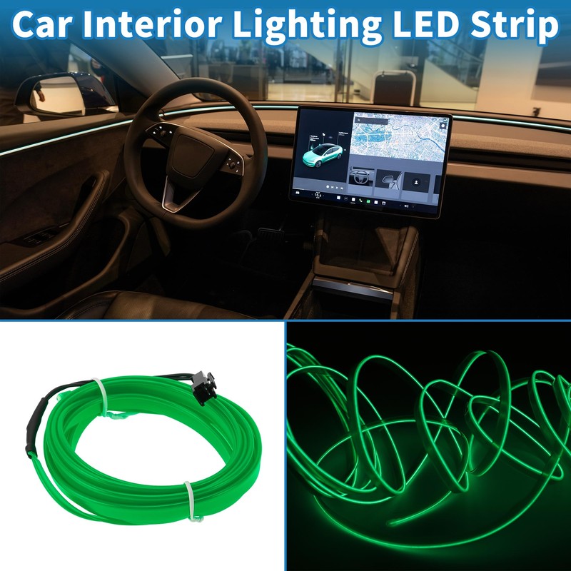 A ABSOPRO 2m EL Wire Cable LED Glow String Light