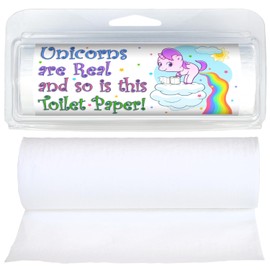 Premium Travel-Size Mini Toilet Paper Rolls | Convenient Plastic Dispenser | TP Shortage Humor (3-Pack) (045 Toilet Paper Unicorn)