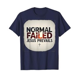 Normal Isn't Coming Back, Jesus Prevails T-Shirt, Men, Navy Blue