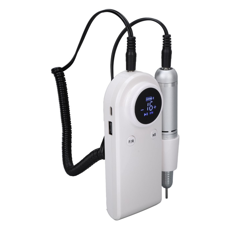 Nail Drill Machine 45000RPM Strong Motor USB Rechargeable Electric Nail