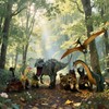 BIROHOSR Dinosaur Playset with 14" Indominus Rex & 8 Detailed