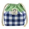 Drawstring Medium Navy Check Drawstring Bag School Prep Bag Kindergarten