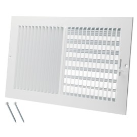 14 x 8 Inch [Duct Opening] Air Vent Covers for Wall or Ceiling - High Airflow 2 Way Steel Ventilation - Adjustable Wall/Ceiling Register, 15-3/4 Inch x 9-3/4 Inch [Overall Dimensions]