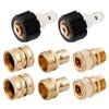 Yakamoz 8 Pack Pressure Washer Adapter Set, M22 Swivel to