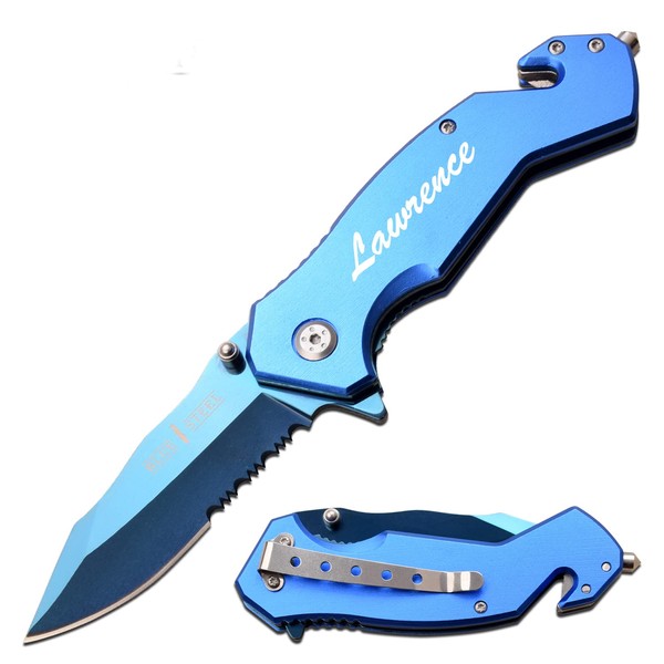 Blue Steel Customized Custom Insert Your Text On Handle, Auto