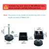 Sourcingmap Leveling Feet 40 x 40mm Square Insert Adjustable Leveler