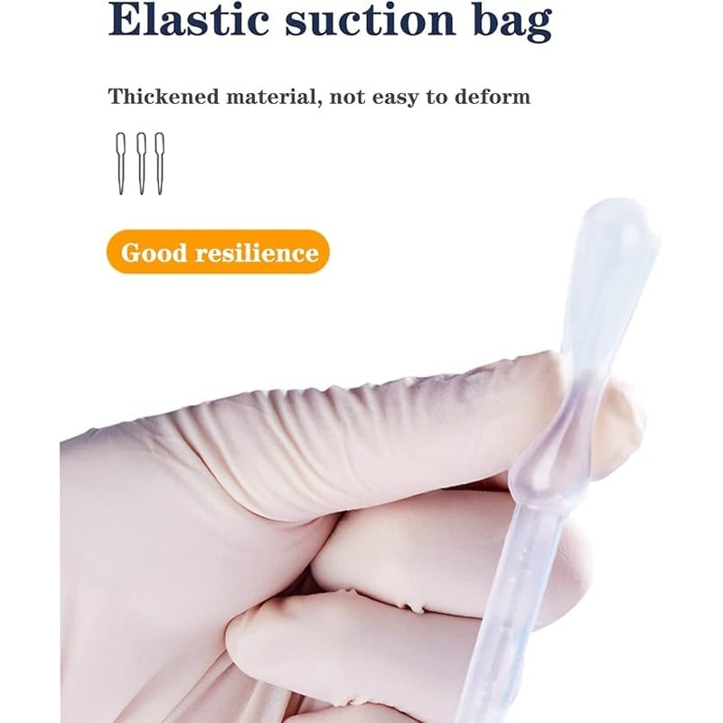 100 pieces 5 ml disposable transfer pipette made of plastic,