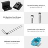 Anbte 10 PCS Solar Panel Mounting Brackets for Unistrut, Aluminium
