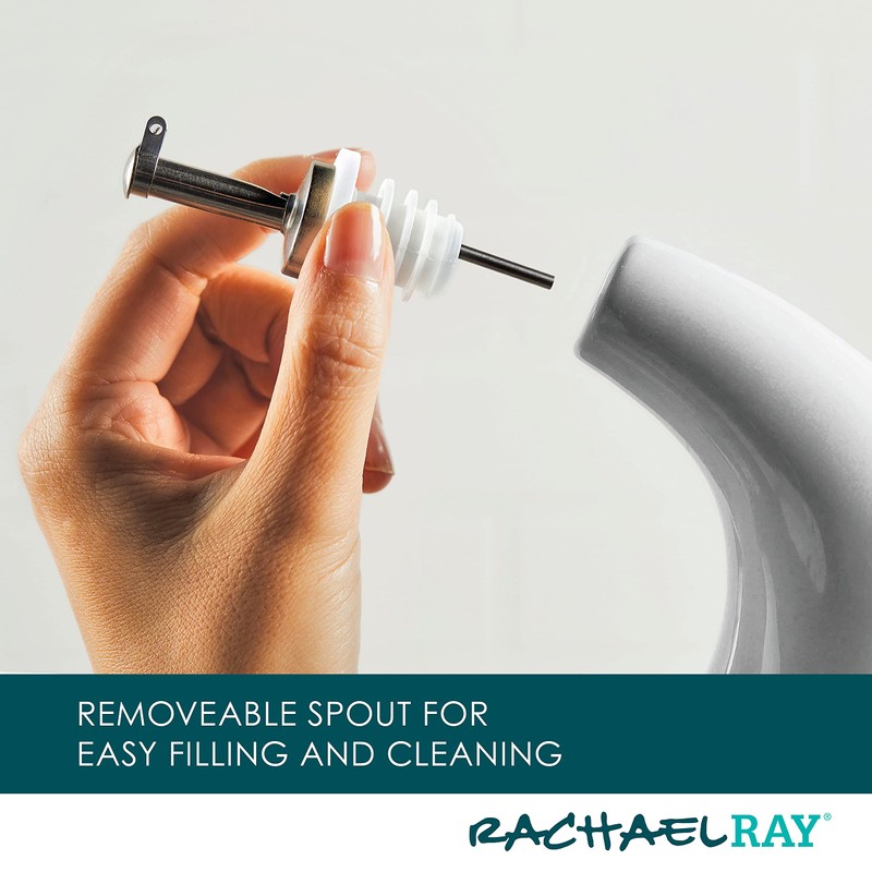 Rachael Ray Ceramic EVOO Oil and Vinegar Dispensing Bottle with