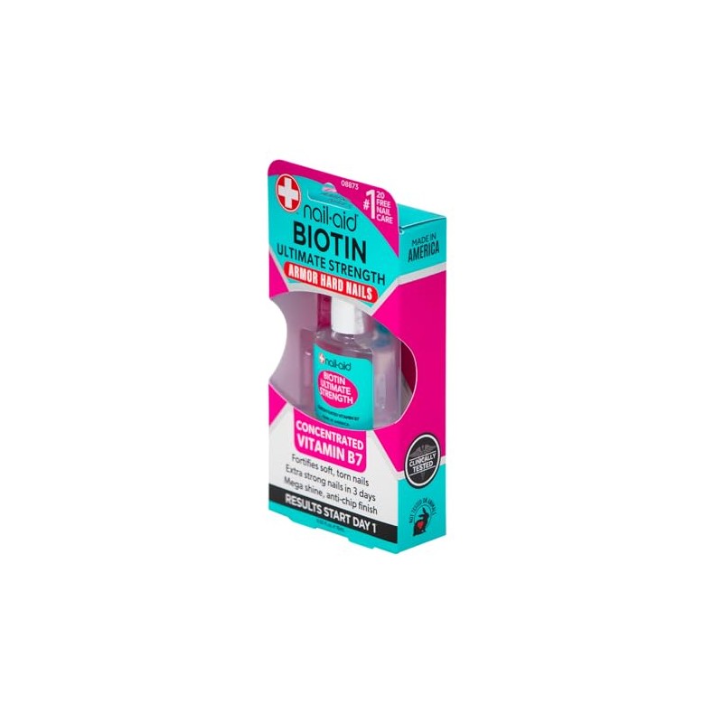 NAIL-AID Biotin Ultimate Strength con Vitamina B7 – Tratamiento Fortalecedor