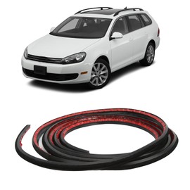 Car Seal Strip, Black Rubber Sunroof Seal 5N0877459A Car Sealing Strip Replacement, Compatible with Seat