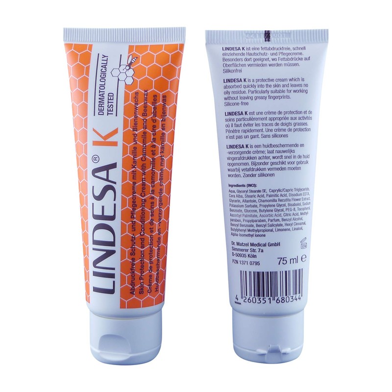 Lindesa K Care Cream with Chamomile and Beeswax Hand Cream