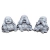 stoneandstyle Stone Figurine Set of 3 Buddha Hear Nothing See