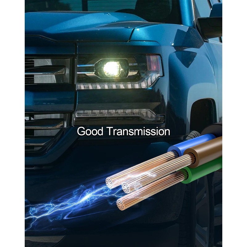 QAGGUM Headlight Connector Harness Compatible with Chevy GMC Sierra Silverado