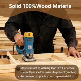 YKANYN Juice Groove Router Jig for Cutting Boards, Adjustable Wooden Router Guide for Making Square Recesses, Fits Boards Up to 21 x 29 Inches, Includes 8 Spacers for Woodworking DIY Projects
