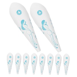 Sosoport Women Portable Urinal Funnel 12pcs Disposable Female Urination Device Easy to Use for Travel Hiking