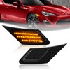 D-Lumina LED Side Marker Lights Assembly Smoked Lens Amber for