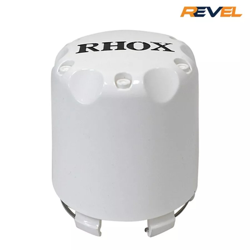 RHOX Golf Cart Center Caps, 4 Pack of Gloss White