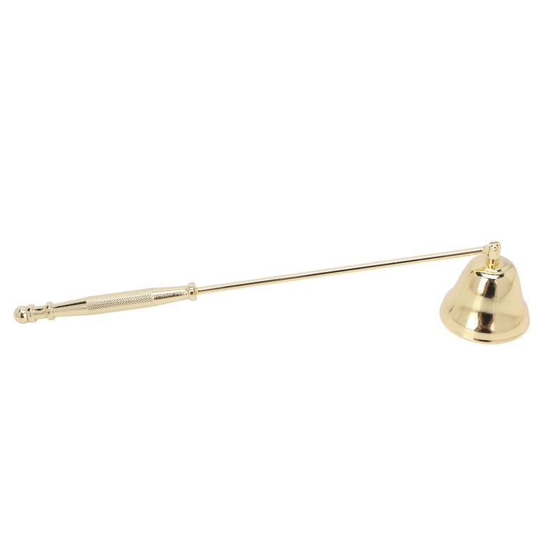 3pcs Candle Snuffer Golden Iron Plating Bell Shaped Long Handle