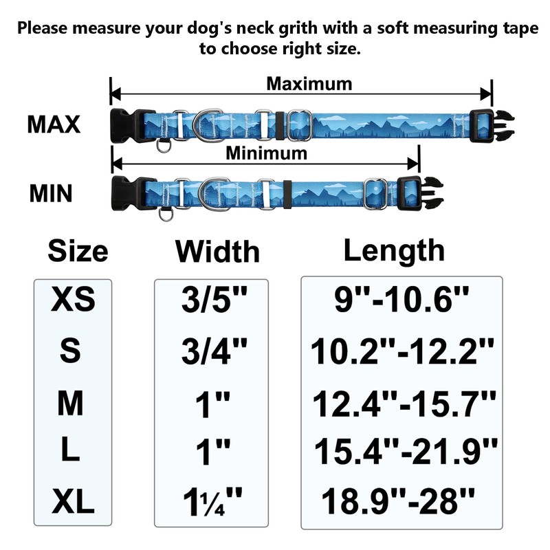 Fidohug Martingale Collar for Dogs with Buckle Dog Collar Adjustable