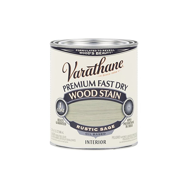Rust-Oleum 297426 Rustic Sage Varathane Premium Fast Dry Wood Stain,